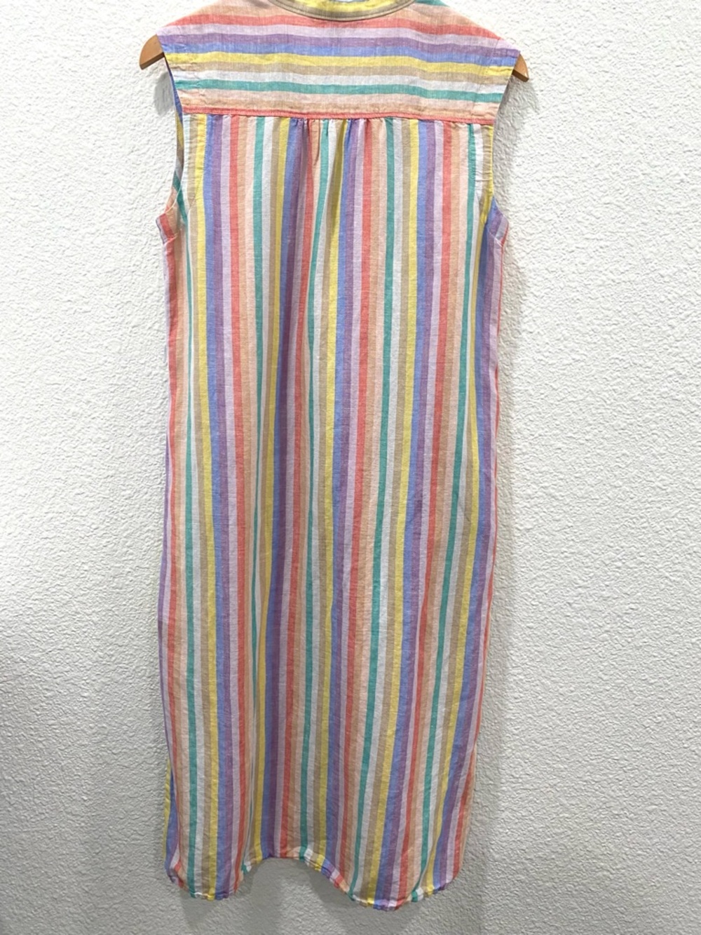 Banana Republic Dress Women’s 8 Sleeveless Linen Blend Beach Vacay Travel Resort - Picture 2 of 11